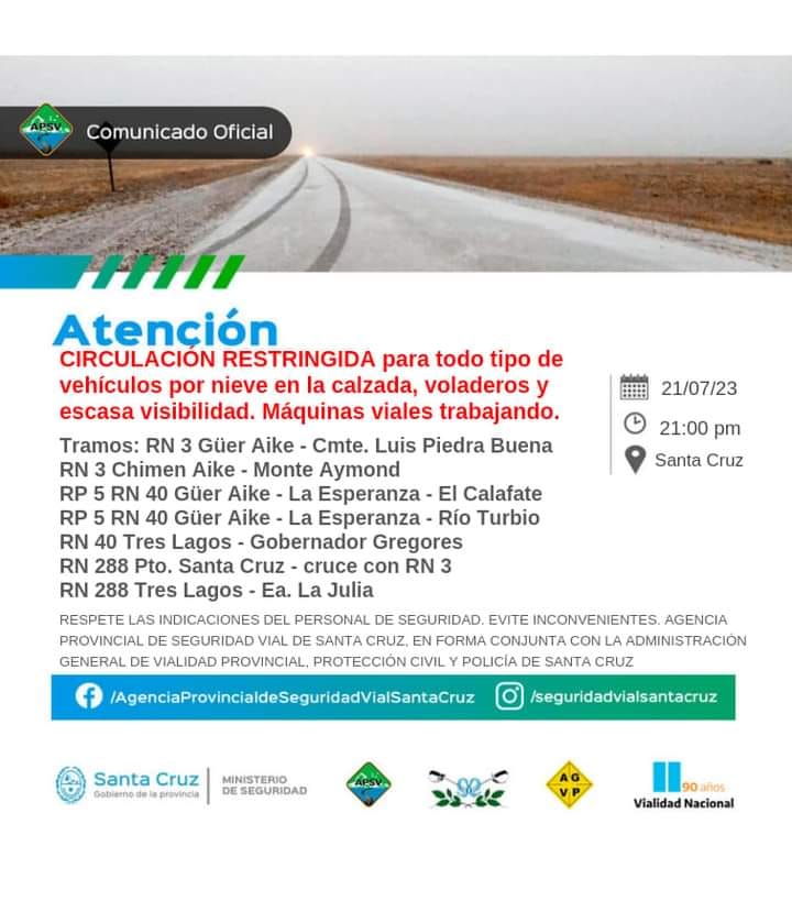 Comunicado Circulación restringida 2