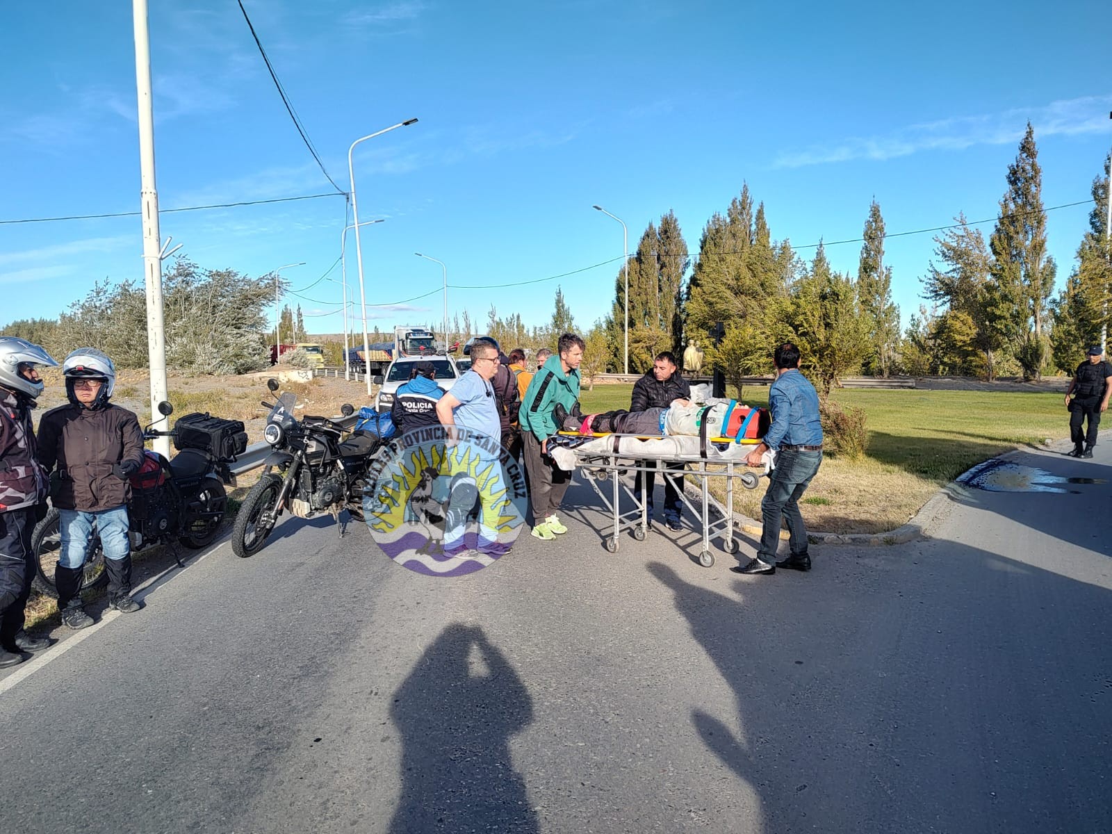 Incidente en rotonda de Rutas 43 y 40 (2)