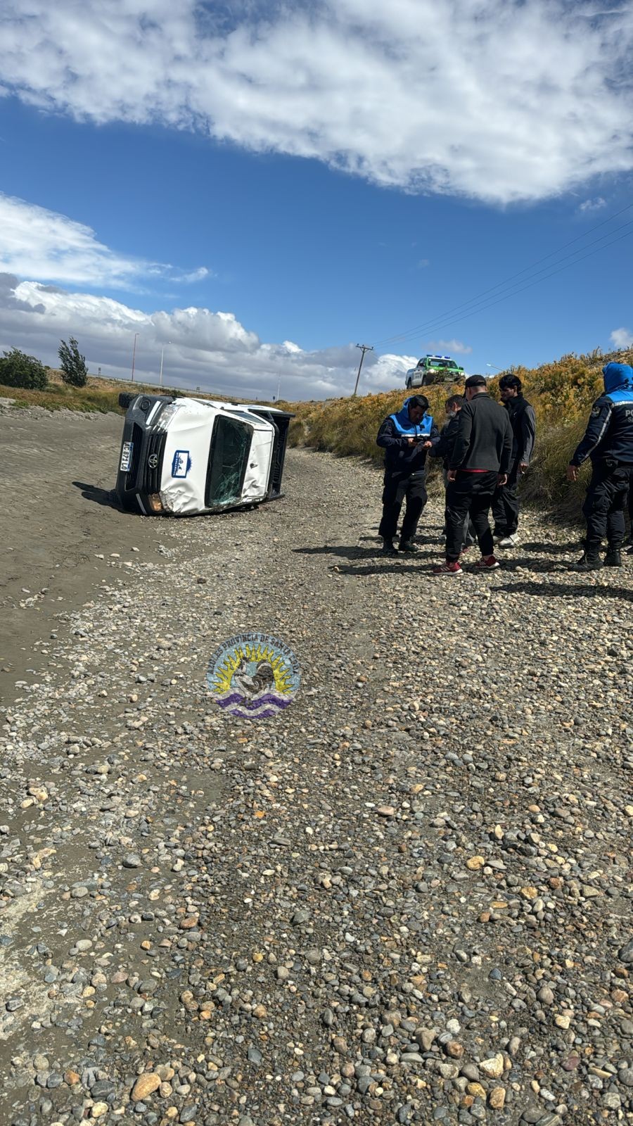 La policía de Santa Cruz desplegó un operativo integral por la tormenta de vientos fuertes (9)