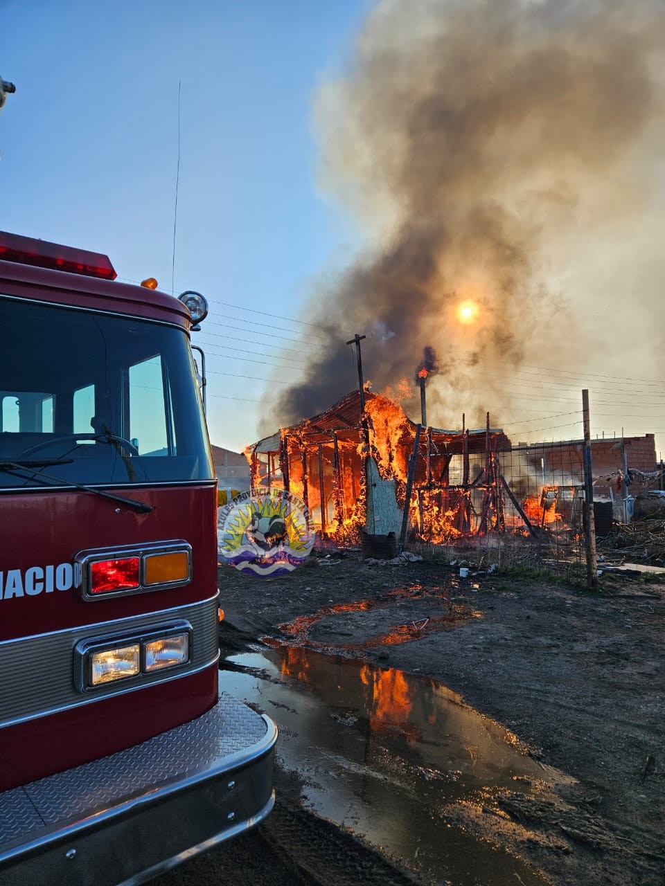 Incendio en vivienda del Barrio Patagonia de Río Gallegos (2)