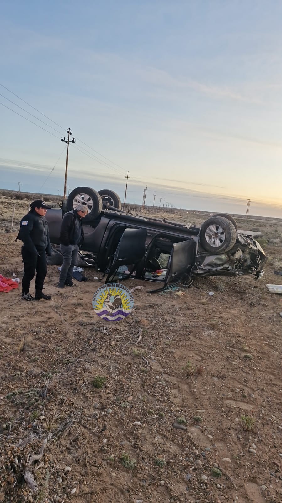 Vuelco vehicular en Ruta Provincial N° 12 (1)