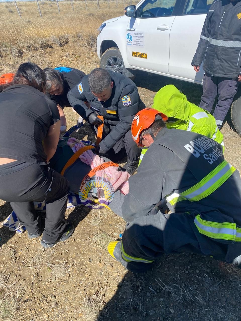Accidente fatal en Ruta Nacional N°3, cerca del Paraje Lemarchand (2)